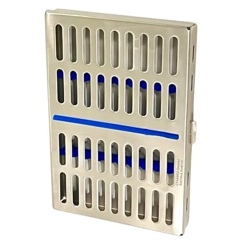 Cynamed German Stainless Dental Instruments Autoclave Cassette 7.25" x 5" x 0.75" | Sterilization Tray for 10 Instruments thumbnail 6