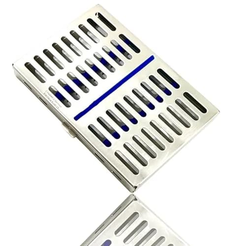 Cynamed German Stainless Dental Instruments Autoclave Cassette 7.25" x 5" x 0.75" | Sterilization Tray for 10 Instruments thumbnail 8
