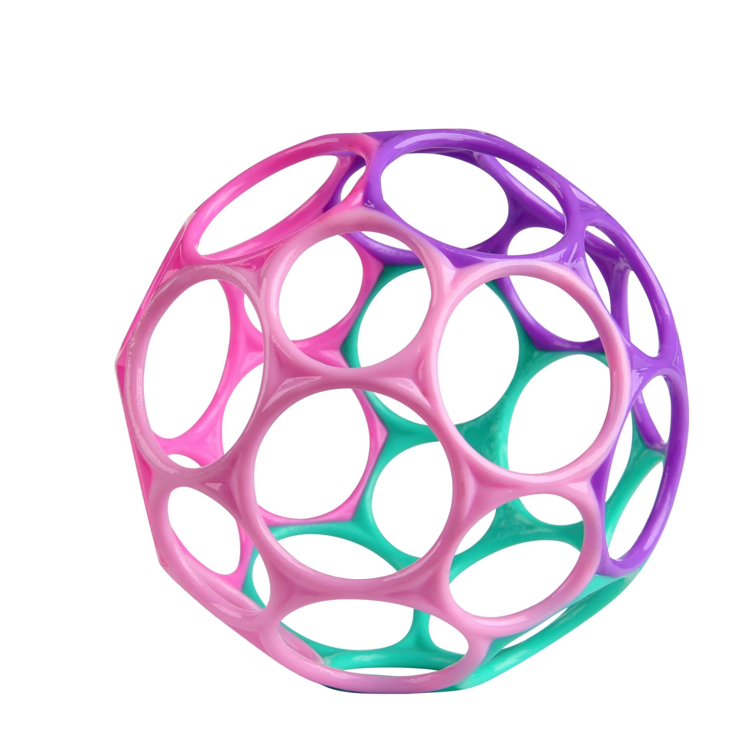 Bright Starts Oball Classic Easy-Grasp Ball Toy for Newborns and Up | 4-Inch Diameter, BPA-Free Plastic - main product image