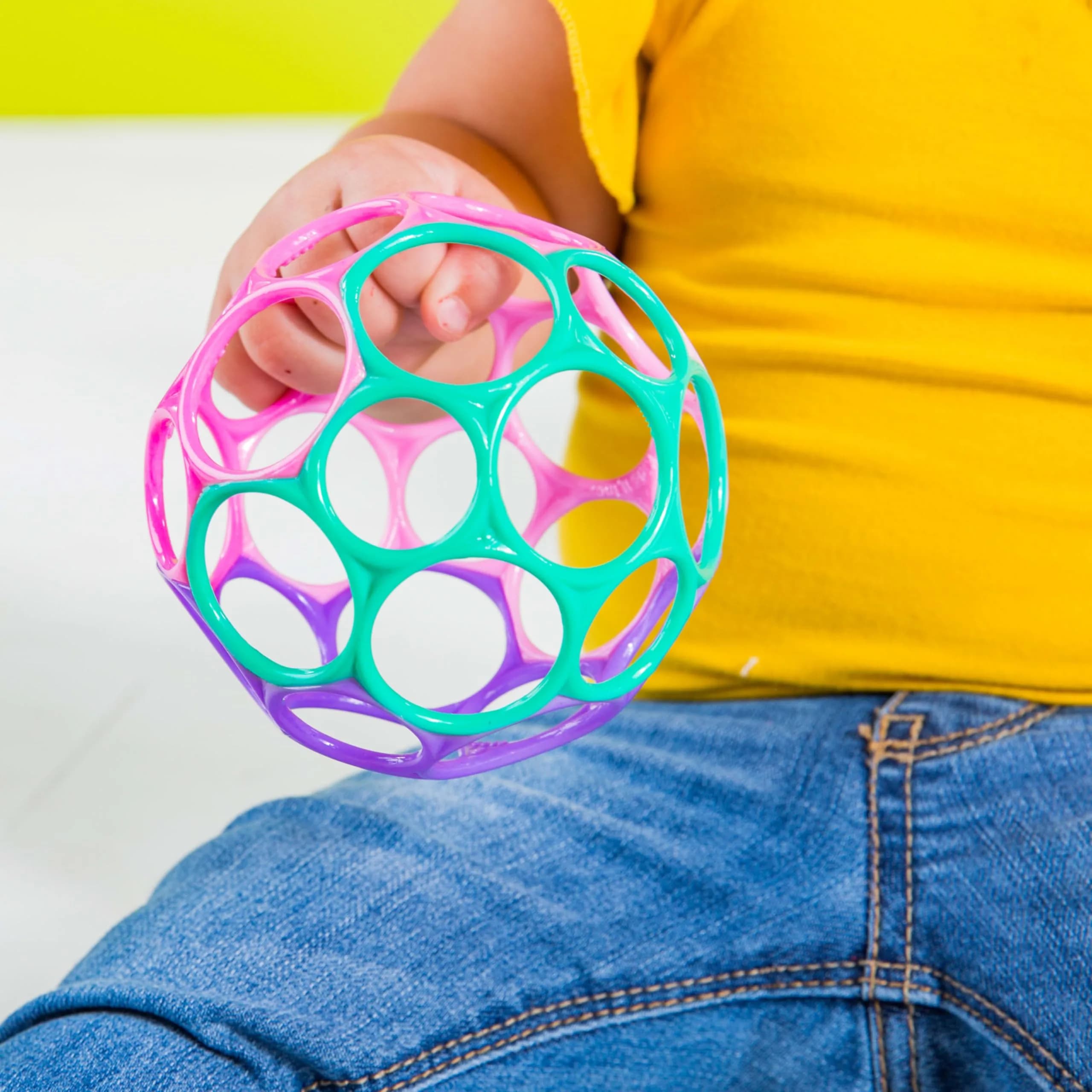Bright Starts Oball Classic Easy-Grasp Ball Toy for Newborns and Up | 4-Inch Diameter, BPA-Free Plastic - view 4