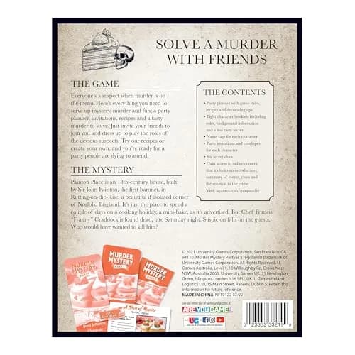 Murder Mystery Party A Slice of Murder Game 561 g (19.8 oz) | Interactive Dinner Party Game for 6-8 Players thumbnail 9