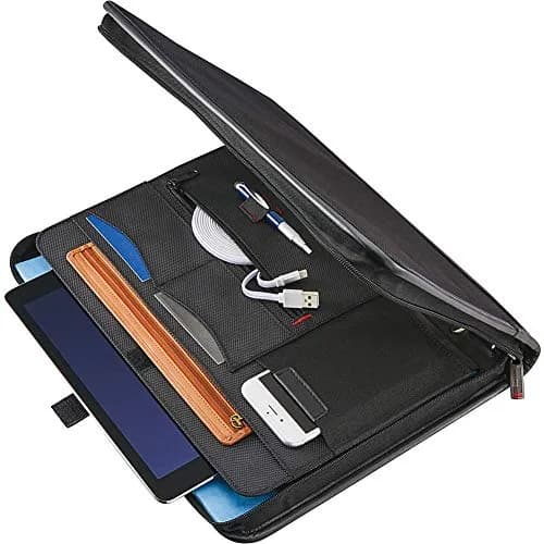 Samsonite Xenon Business 3 Ring Portfolio, Black, 33cm x 25.4cm x 5.1cm (13.5" x 10" x 2") | Professional Organizer for Meetings thumbnail 4