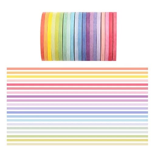 CCINEE Gold Washi Tape 3MM | 20 Rolls Slim Decorative Masking Tape for Crafts & DIY thumbnail 5