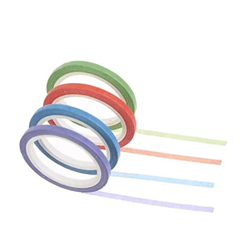 CCINEE Gold Washi Tape 3MM | 20 Rolls Slim Decorative Masking Tape for Crafts & DIY thumbnail 3
