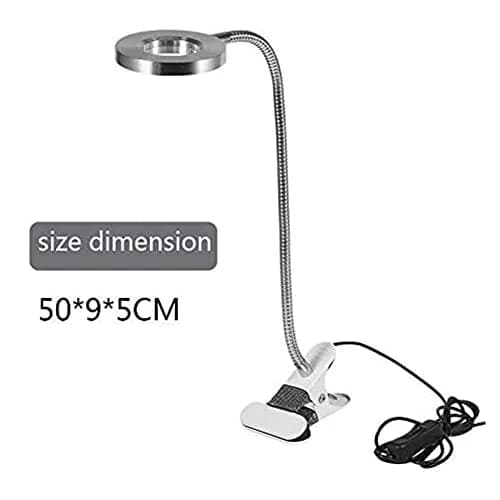 Salmue Silver USB LED Beauty Lamp 50cm (19.7in) | Eye-Friendly Flicker-Free Light for Tattoos, Makeup, and Study thumbnail 8