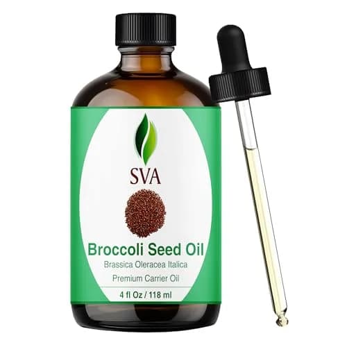 SVA ORGANICS Broccoli Seed Carrier Oil 118ml (4 Fl Oz) | Cold-Pressed for Skin & Hair thumbnail 1