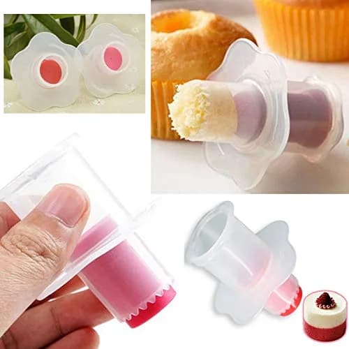 DaNaRaa Cookie Cutter 6 Pack | Food Grade Plastic, Round, 6cm x 6cm | Perfect for Cake Filling & Decorating thumbnail 5
