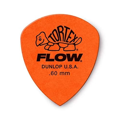 Jim Dunlop Tortex Flow Pick .60MM Orange 12-Pack | Precision Attack & Grip thumbnail 1