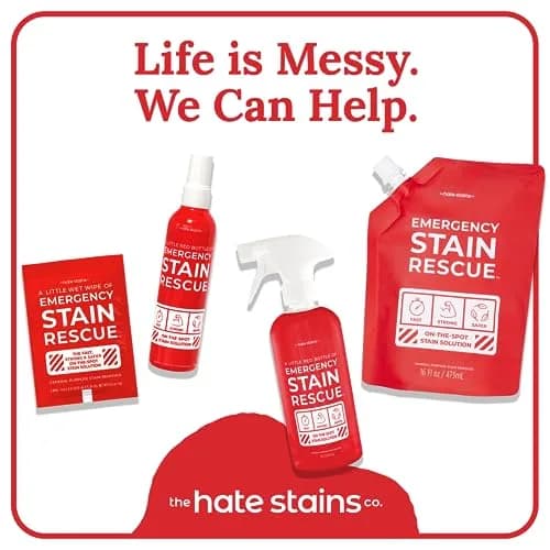 Emergency Stain Rescue Stain Remover Wipes 25 Pack | Versatile Stain Removal for Clothes, Carpets & Upholstery thumbnail 9