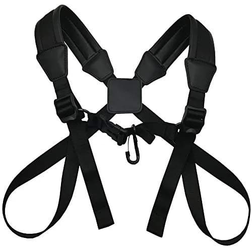 Xavnia Professional Saxophone Shoulder Harness Strap with Leather Padding for Alto, Tenor, Baritone, Soprano Sax (Size L, Black) thumbnail 1
