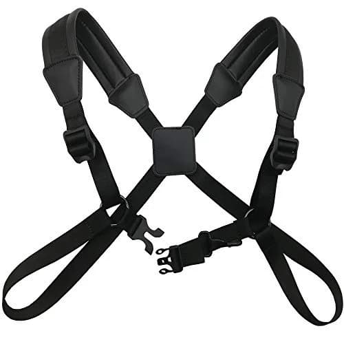Xavnia Professional Saxophone Shoulder Harness Strap with Leather Padding for Alto, Tenor, Baritone, Soprano Sax (Size L, Black) thumbnail 2