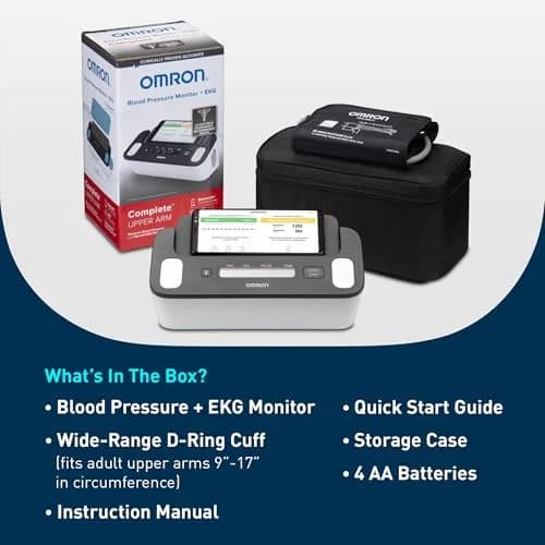 OMRON Complete 2-in-1 Blood Pressure Monitor + EKG BP7900 Black | Advanced Accuracy & Bluetooth Sync thumbnail 6