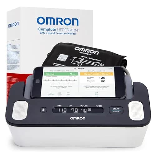 OMRON Complete 2-in-1 Blood Pressure Monitor + EKG BP7900 Black | Advanced Accuracy & Bluetooth Sync thumbnail 1