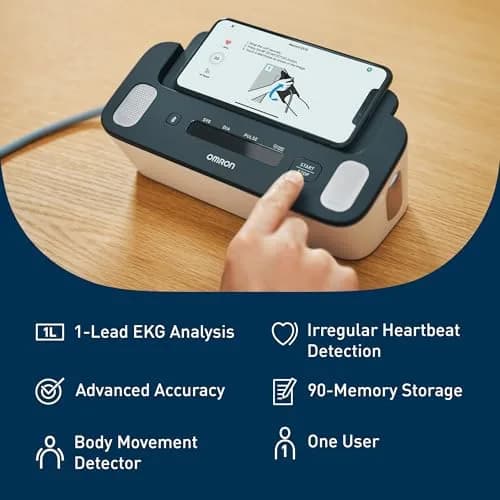 OMRON Complete 2-in-1 Blood Pressure Monitor + EKG BP7900 Black | Advanced Accuracy & Bluetooth Sync thumbnail 2