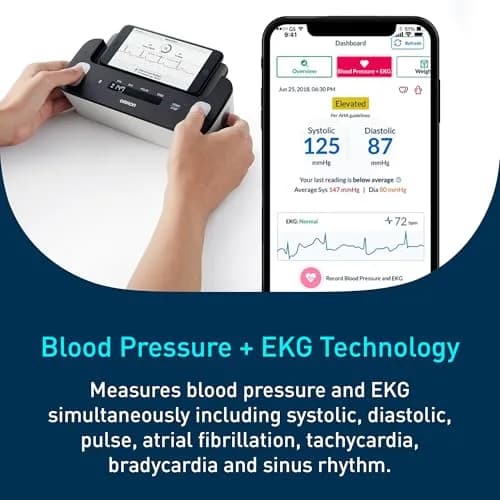 OMRON Complete 2-in-1 Blood Pressure Monitor + EKG BP7900 Black | Advanced Accuracy & Bluetooth Sync thumbnail 3