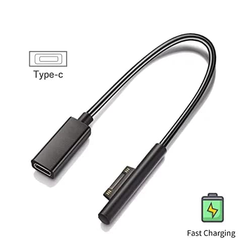 Sisyphy Surface Connect to USB-C Charging Cable 20cm (0.7ft) | Charge Surface Pro with USB-C PD Charger thumbnail 9