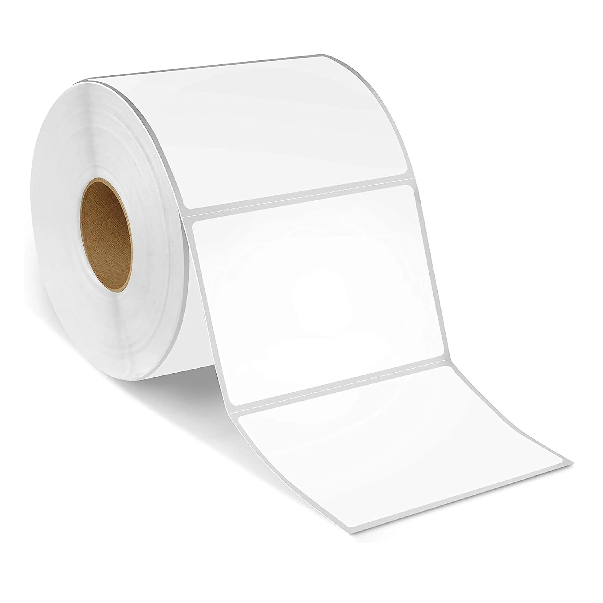 Spartan Industrial 2.25" x 1.25" Direct Thermal Labels (10000 Count, 10 Rolls) | Matte White, Permanent Adhesive, Perforated, Fade & Scratch Resistant — White