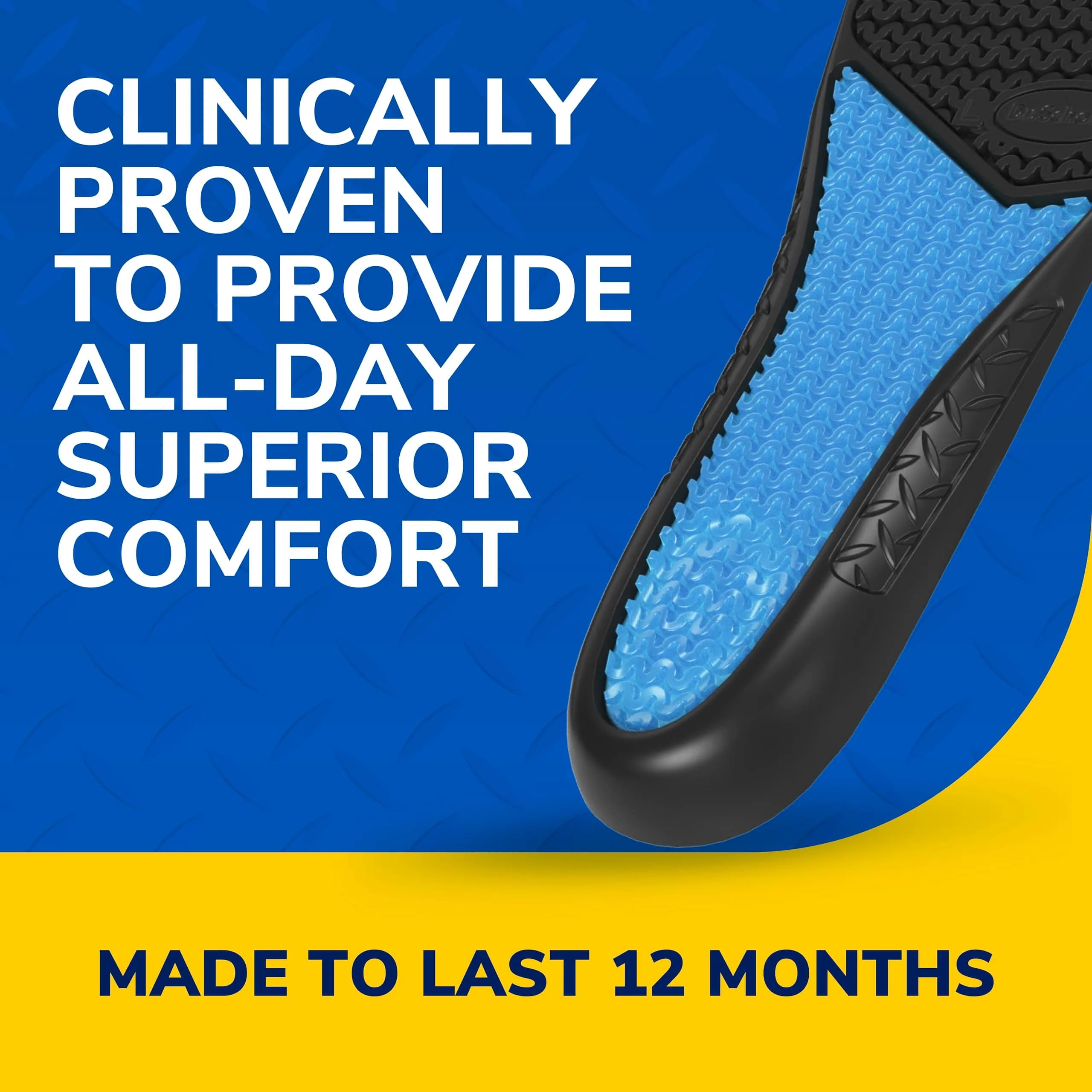 Dr. Scholl's Work Insoles for Men | All-Day Shock Absorption & Reinforced Arch Support | 2 Pairs (362.9 g / 0.8 lb) - view 3