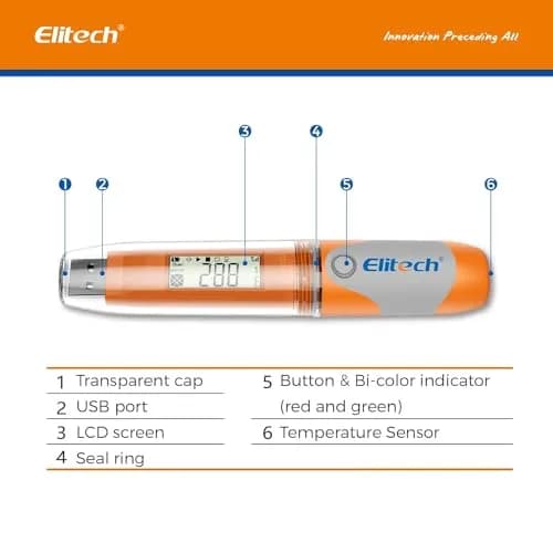 Elitech RC-51 Waterproof USB Temperature Data Logger 32000 Points | High Accuracy Cold Chain Monitor thumbnail 8