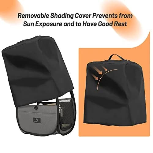 A 4 Pet Bird Carrier for Travel, Clear Windows, Lightweight | Safe & Portable Bird Cage thumbnail 6