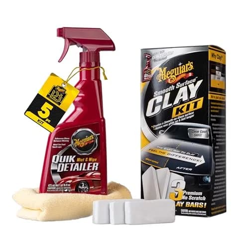 Meguiar's Smooth Surface Clay Kit | Car Paint Contaminant Removal & Glossy Finish (70-120 chars) thumbnail 1
