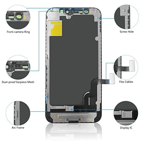 Bsz4uov iPhone 12 Mini Screen Replacement for A2398, A2399, A2400 | High-Quality Incell Display, Easy Install, Lifetime Support thumbnail 4