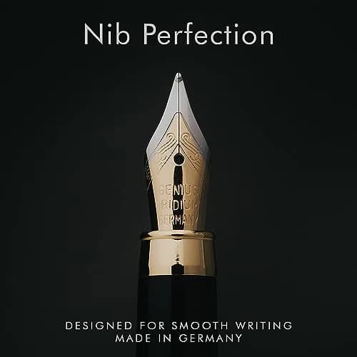 Wordsworth & Black Bamboo Wood Fountain Pen Set for Writing, Medium Nib, 14.1 cm (5.55 in) | Luxury Writing Instrument for Professionals thumbnail 4