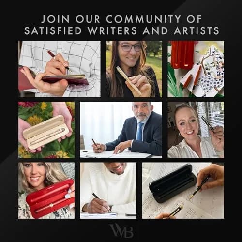 Wordsworth & Black Bamboo Wood Fountain Pen Set for Writing, Medium Nib, 14.1 cm (5.55 in) | Luxury Writing Instrument for Professionals thumbnail 9