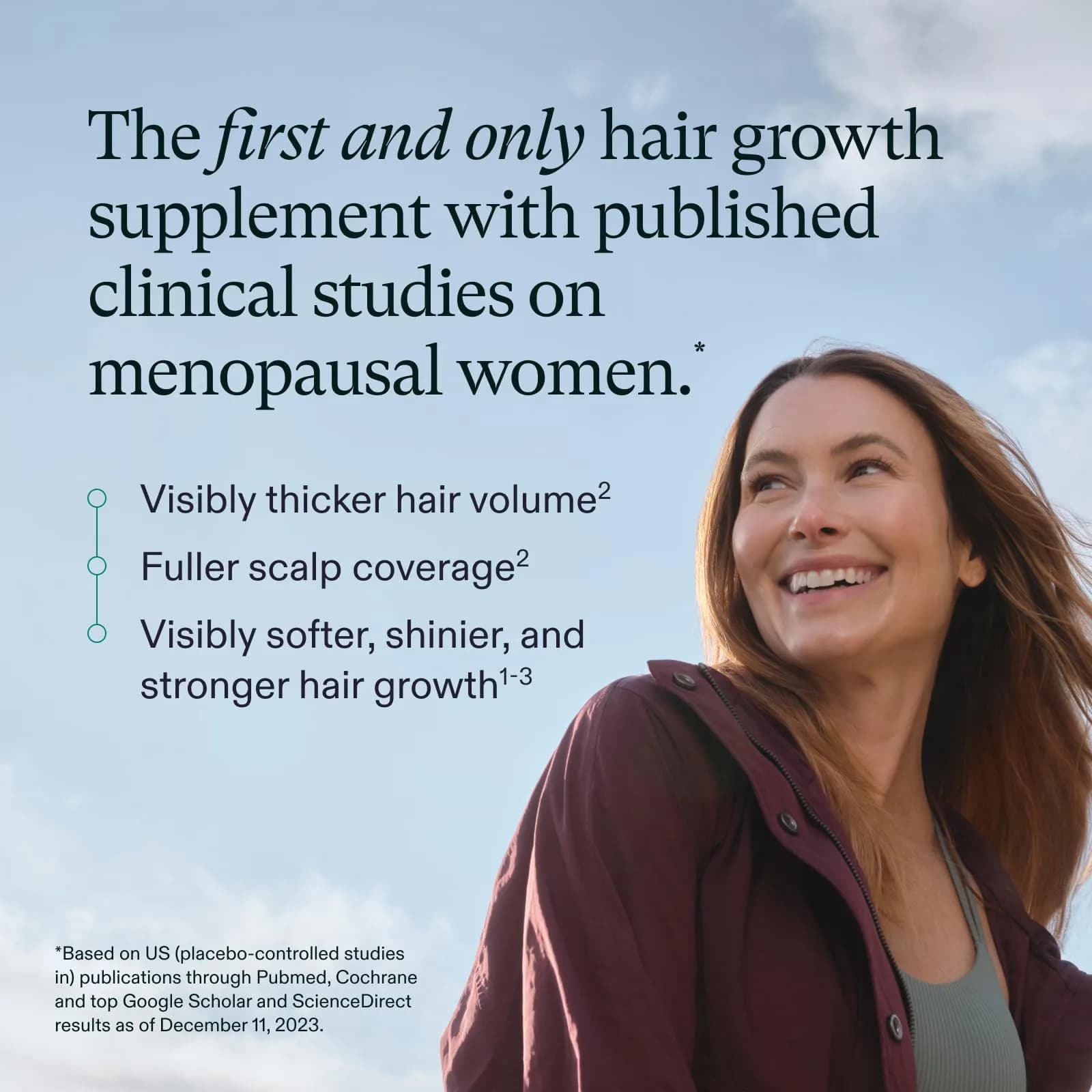 Nutrafol Women's Balance Hair Growth Supplements for Ages 45+, Clinically Tested for Thicker Hair & Scalp Coverage, 1 Month Supply - view 3