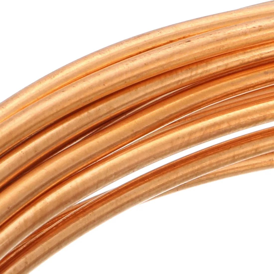 uxcell Copper Refrigeration Tubing 2mm OD x 1.2mm ID x 2m (6.5 Ft) | HVAC & Refrigerator Coil Pipe - view 3