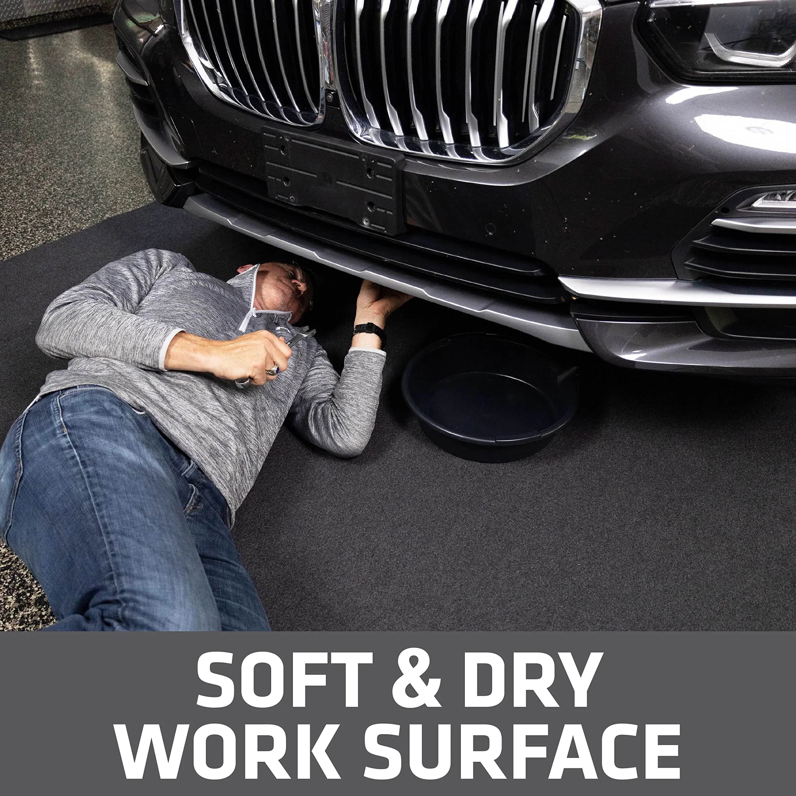 Drymate XL Oil Spill Mat 91cm x 150cm (36" x 59") | Premium Absorbent Garage Floor Protection - view 4