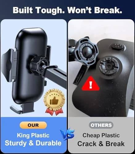 VICSEED 2026 Ultimate Sturdy Car Phone Holder 95+LBS Suction | Universal Long Arm Mount for Car Dashboard & Windshield thumbnail 5