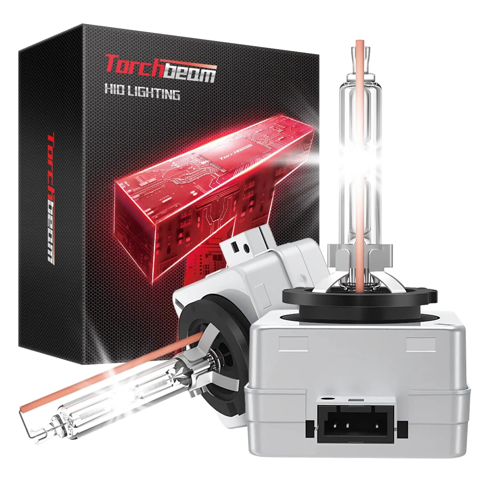 Torchbeam D3S HID Headlight Bulbs 6000K Cool White 35W 3800 Lumens Pack of 2 | Direct HID Assembly Replacement