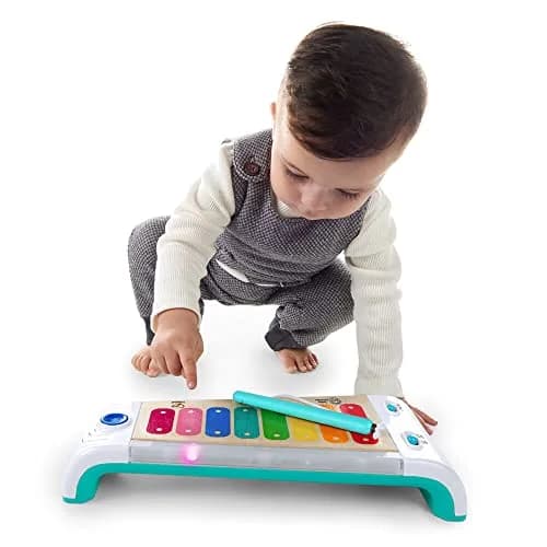 Baby Einstein Magic Touch Xylophone Wooden Musical Toy with Lights, 8 Keys, 12+ Months | Real Instrument Sounds thumbnail 6