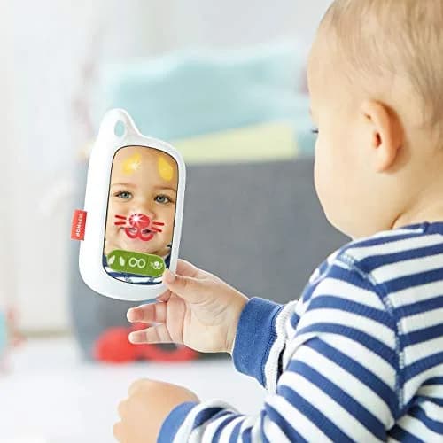 Skip Hop Baby Phone Toy: Explore & More Cell Phone Selfie | Mirrored, Light-up Face Filters, Sound Effects thumbnail 2