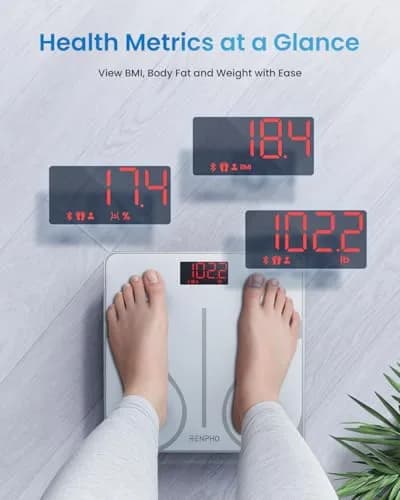RENPHO Smart Body Weight Scale with BMI & Body Fat, 13 Metrics, 180 kg Capacity | FDA Approved thumbnail 2