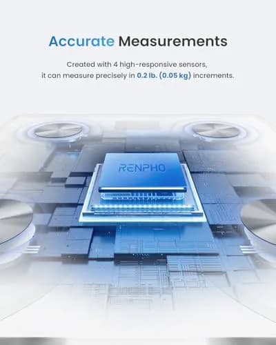 RENPHO Smart Body Weight Scale with BMI & Body Fat, 13 Metrics, 180 kg Capacity | FDA Approved thumbnail 3