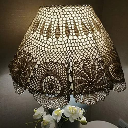Hetao Handmade Crochet Round Tablecloth Doilies Lace Table Covers Beige 35 Inch | Elegant Lace Design for Home & Weddings thumbnail 5