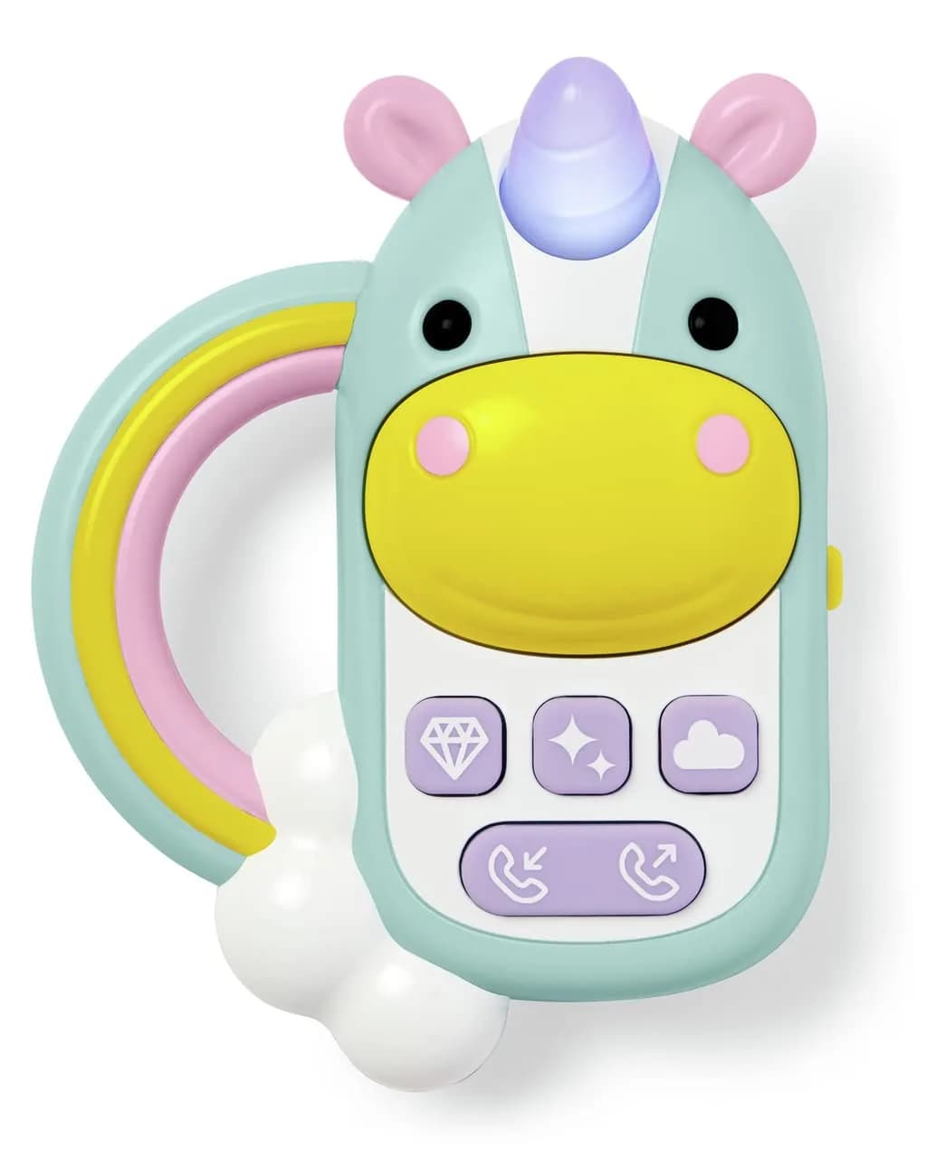 Skip Hop Baby Phone Toy: Zoo Unicorn Cell Phone 10.6cm (4.19in) | Musical Toy for Babies — Unicorn Phone