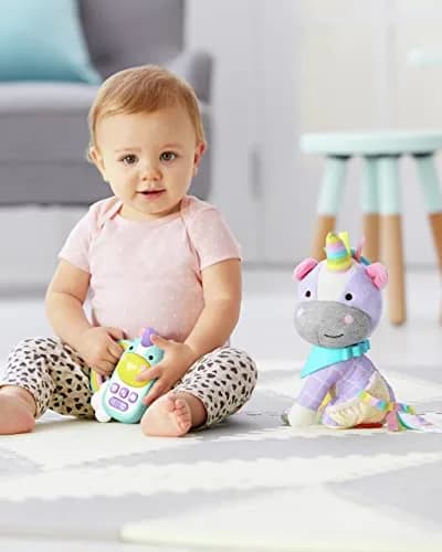 Skip Hop Baby Phone Toy: Zoo Unicorn Cell Phone 10.6cm (4.19in) | Musical Toy for Babies thumbnail 2