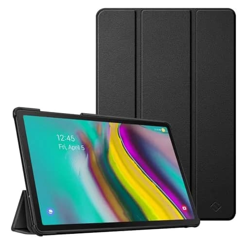 FINTIE Slim Case for Samsung Galaxy Tab S5e 10.5 Inch 2019, Black | Ultra-Thin Flip Cover with Auto Sleep/Wake thumbnail 1