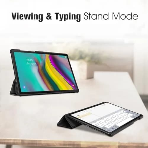 FINTIE Slim Case for Samsung Galaxy Tab S5e 10.5 Inch 2019, Black | Ultra-Thin Flip Cover with Auto Sleep/Wake thumbnail 4