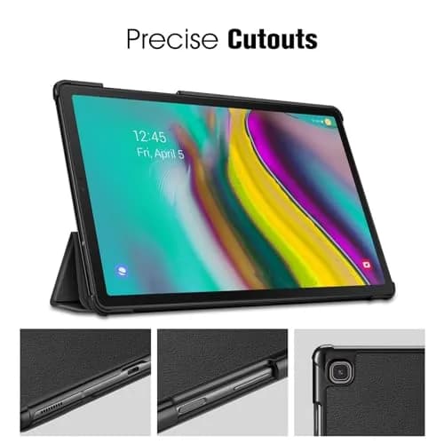 FINTIE Slim Case for Samsung Galaxy Tab S5e 10.5 Inch 2019, Black | Ultra-Thin Flip Cover with Auto Sleep/Wake thumbnail 7