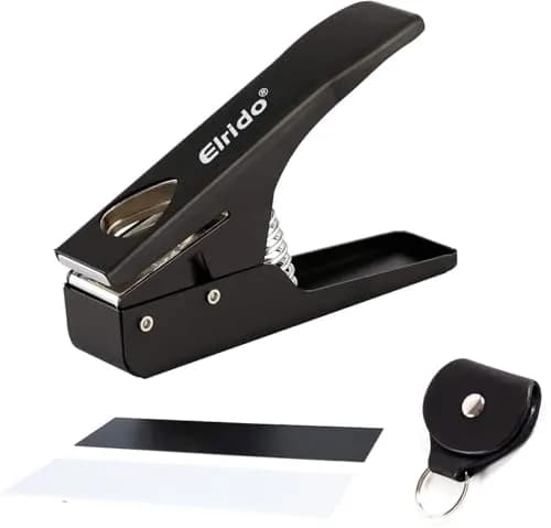 Elrido Guitar Pick Punch DIY Guitar Picks Maker with 2 Pick Sheets & Holder | Custom Plastic Picks thumbnail 1