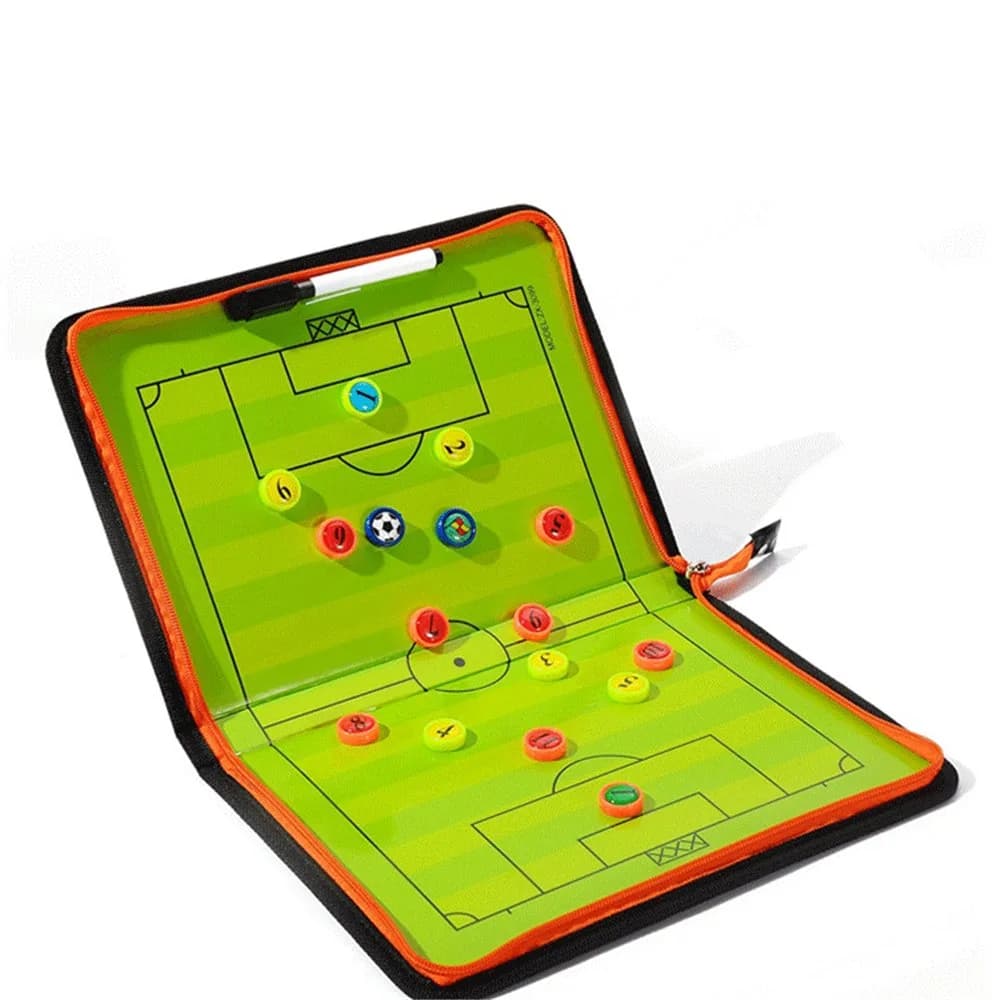 Pure Vie Magnetic Soccer Coaching Board Football Tactics Clipboard with Full Set of Magnets & Marker (Folded 21x28cm, Expanded 42x28cm) - view 4