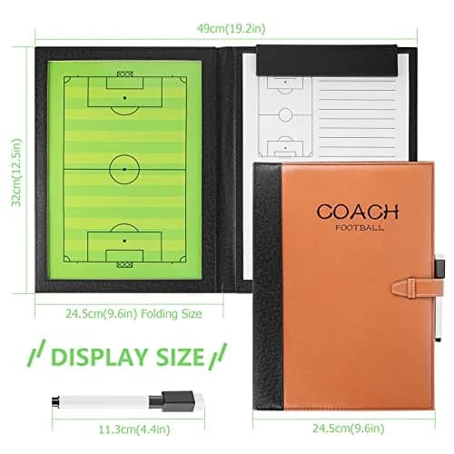 Pure Vie Portable Magnetic Soccer Coaching Board Football Tactics Clipboard 49cm x 32cm | Strategy Tool for Coaches thumbnail 4
