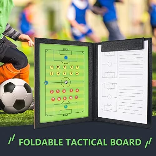 Pure Vie Portable Magnetic Soccer Coaching Board Football Tactics Clipboard 49cm x 32cm | Strategy Tool for Coaches thumbnail 2
