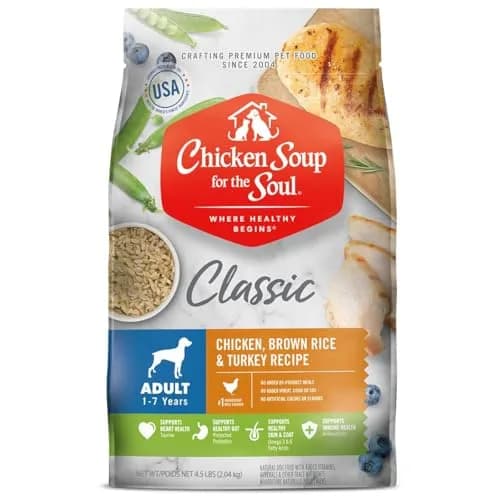 Chicken Soup for the Soul Natural Premium Adult Dry Dog Food, 4.5lb | Real Meat First Ingredient, Supports Gut & Immune Health thumbnail 1