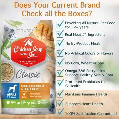 Chicken Soup for the Soul Natural Premium Adult Dry Dog Food, 4.5lb | Real Meat First Ingredient, Supports Gut & Immune Health thumbnail 3