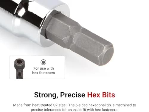 TEKTON 3/8 Inch Drive x 5 mm Hex Bit Socket | Precise, Durable & Corrosion-Resistant (70-120 chars) thumbnail 2